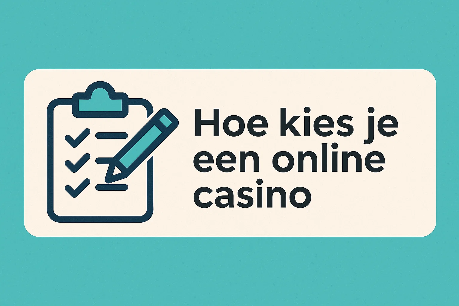 Hoe kies je een online casino