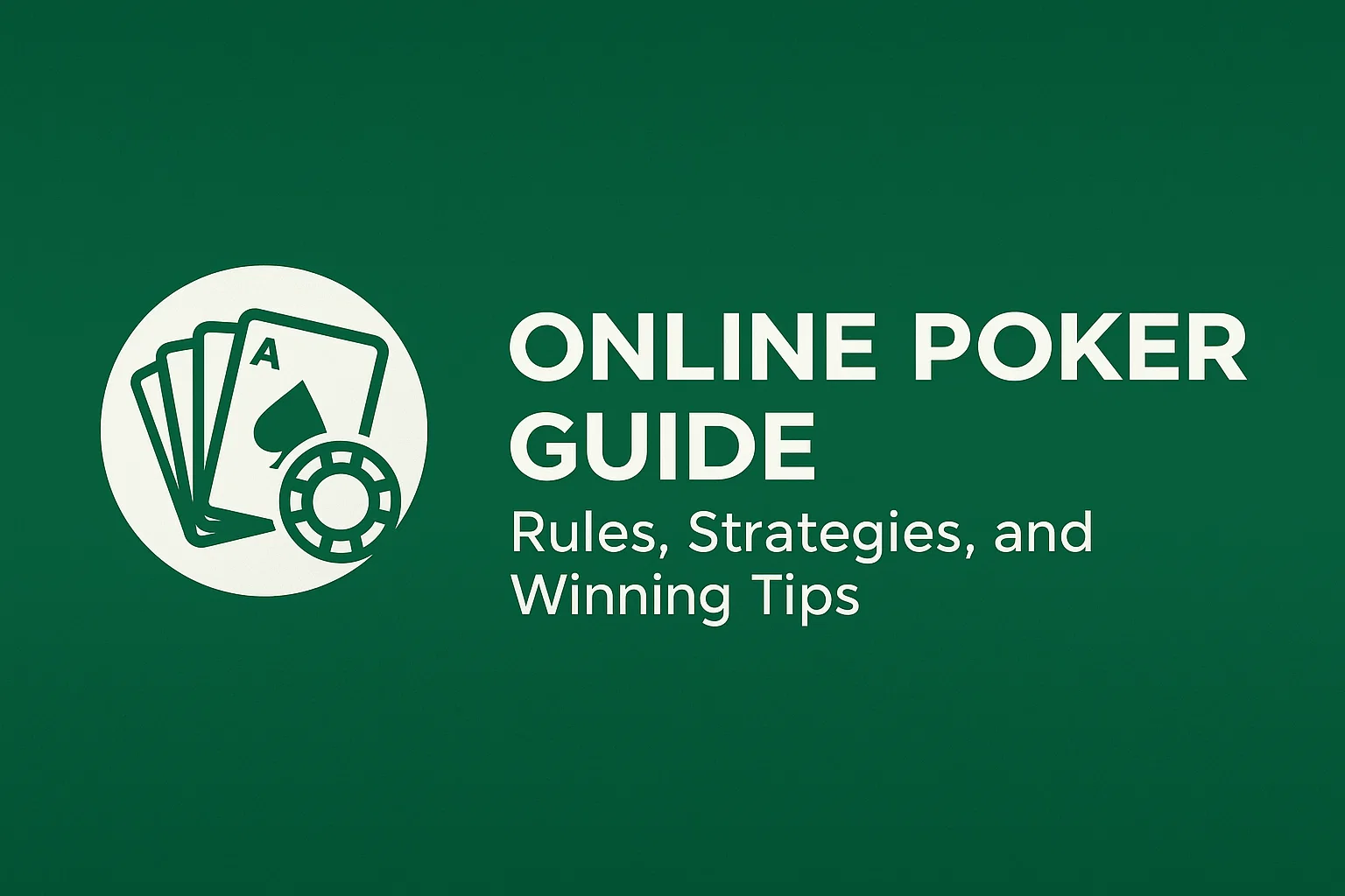 Online Poker Guide: Rules, Strategies, and Winning Tips